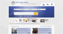 Desktop Screenshot of domy.nehnutelnosti-zvolen.eu